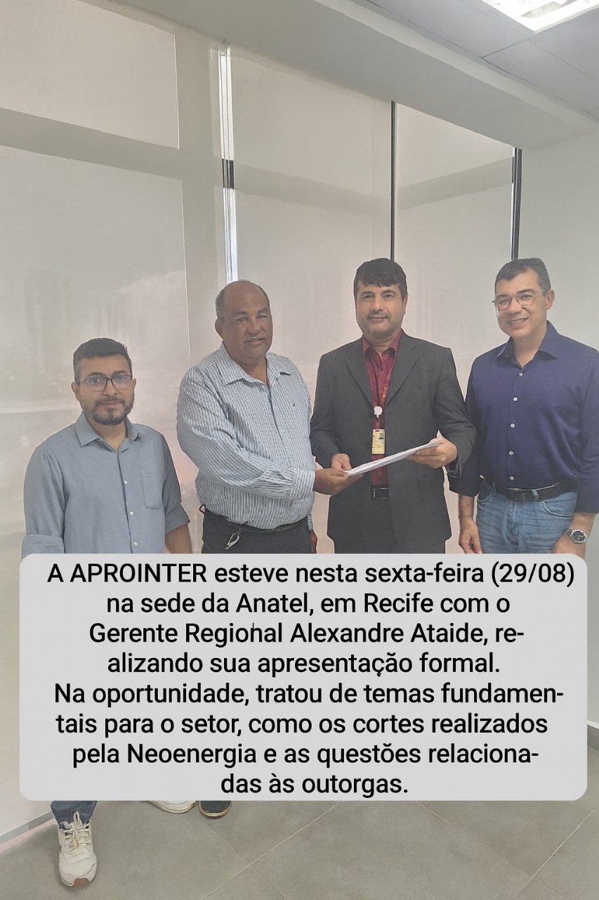 Apresentação Institucional da APROINTER a ANATEL